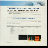 NARROW BELT, IN AO, ZIR, CERAMIC(砂带)SPONGE ABRASIVE BLOCK(海绵磨块)